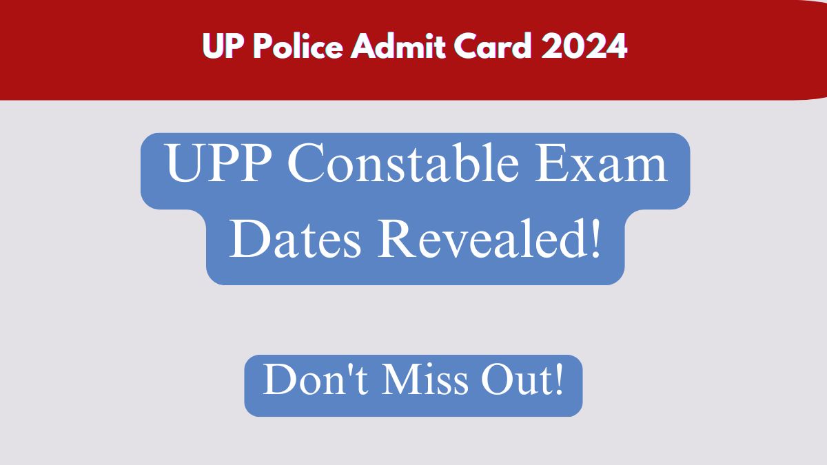 UP Police Admit Card 2024