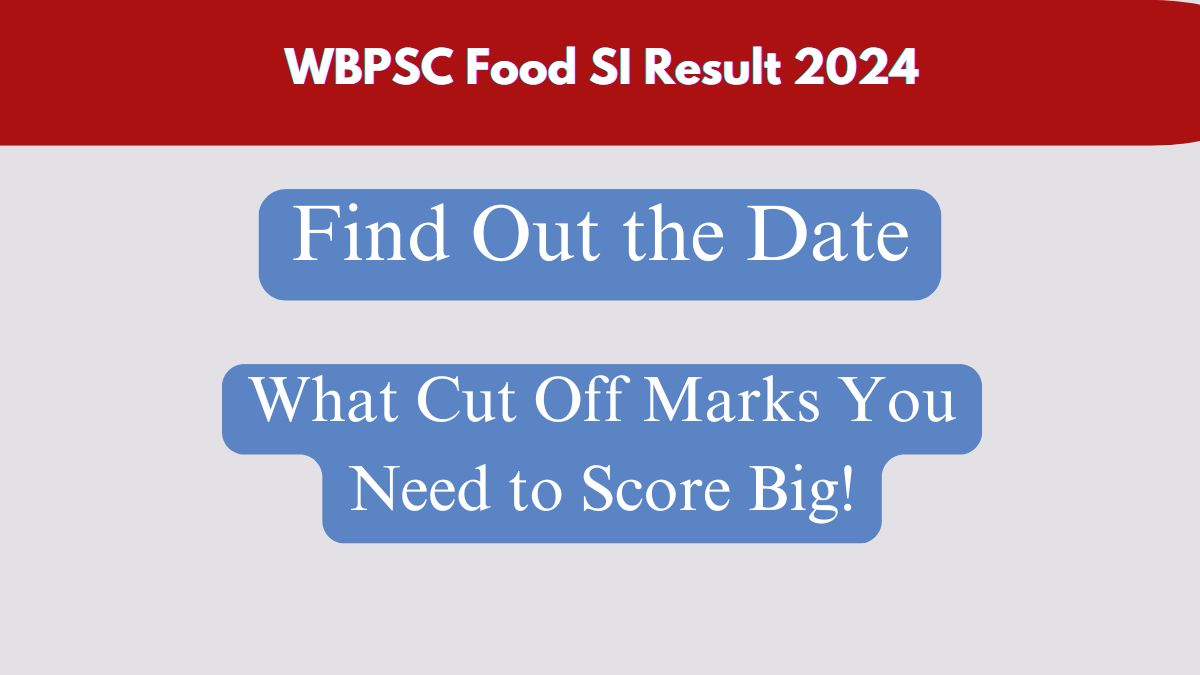 WBPSC Food SI Result 2024